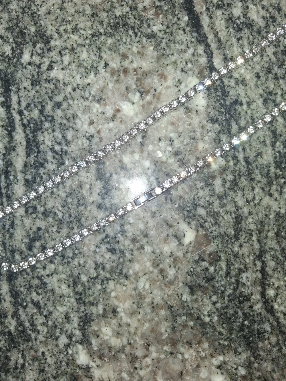 4mm Tennis Chain With Cross Pendant